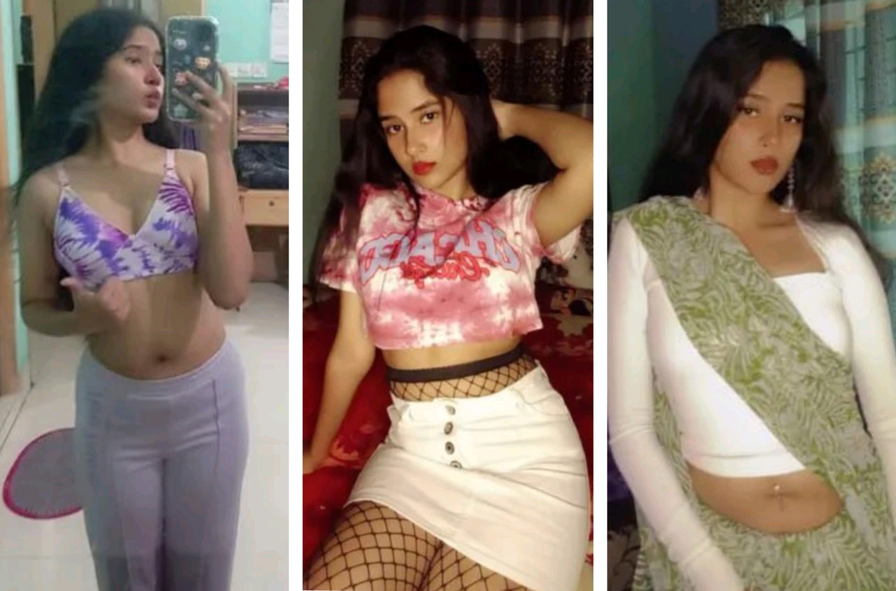 Horny Snapchat Girl Making Nude Video While Dress Changing